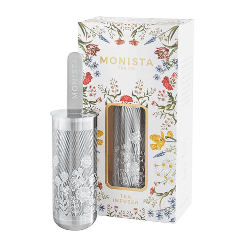 Floral Tea Infuser Stick - Silver