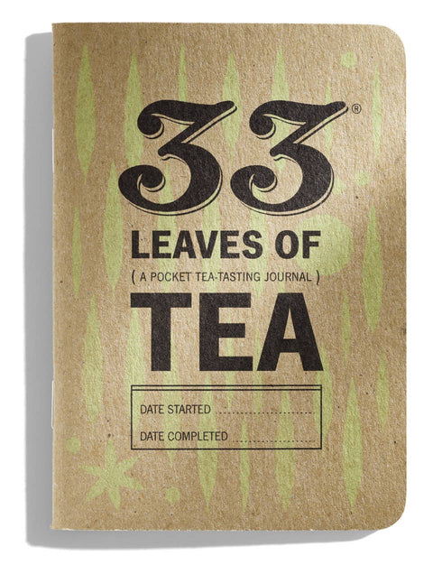 Pocket sized tasting journal 33 leaves of Tea died with tea infused ink