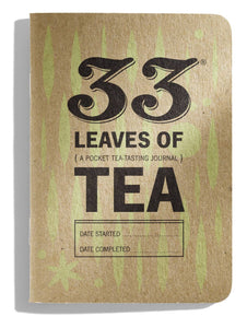 Pocket sized tasting journal 33 leaves of Tea died with tea infused ink