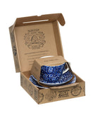 Blue Calico Breakfast Cup - 3 Piece Set