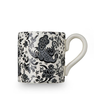 Burleigh - Black Regal Peacock Half Pint Mug