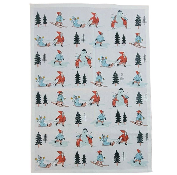 Winter Scene Tea Towel